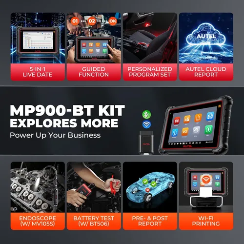 Vista 6 de Autel MaxiPRO MP900-BT KIT Escáner: 2026 Igual que MS906 Pro MS906 MAX MK908 con C0ding OE, 3000+ pruebas, 40+ servicio, más de 150 marcas, hasta