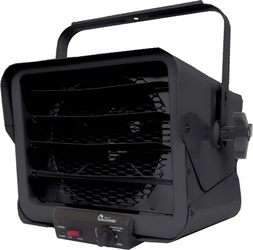Vista 7 de Dr. Heater DR966 - Calentador comercial de garaje con cable de 240 voltios, 3000 vatios/6000 vatios, DR966 240 V, negro