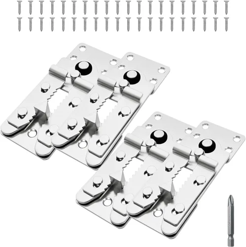 Vista 12 de 4 piezas de sofá seccional universal entrelazado, conectores de sofá seccionales, soporte de conector de sofá