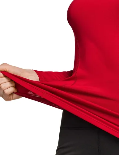Vista 7 de ATHLIO Paquete de 2 camisetas deportivas de compresión para mujer, camisetas de entrenamiento de manga larga para entrenamiento, gimnasio, yoga