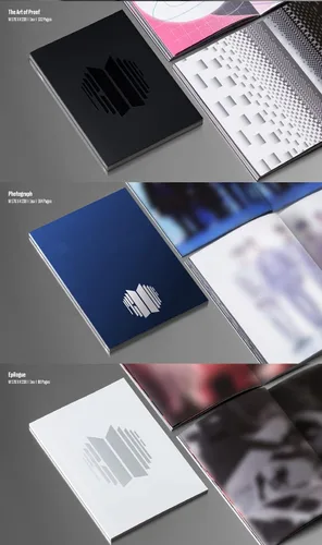 Vista 4 de [SYNNARA PREORDER] BTS - Prueba [Edición estándar] Álbum de antología+Beneficio de preventa+Póster doblado K-pop sellado, negro, BHE0116