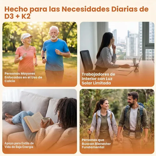 Vista 4 de VEV Corefeel Vitamina D3 K2 10,000 UI, 200 mcg MK-7, 300 cápsulas blandas
