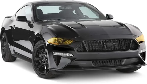 Vista 3 de GT Styling GT0995Y - Cubierta para faros delanteros color amarillo transparente para Ford Mustang 2018-2020