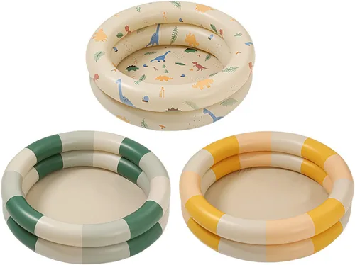 Vista 2 de Piscina pequeña inflable para niños, piscina de dinosaurio, piscina para bebés, piscina infantil para interiores y exteriores, piscina para niños
