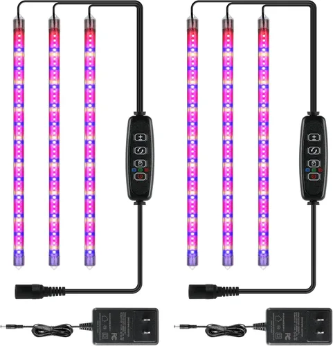 Vista 14 de iPower - Lámpara LED de crecimiento con espectro completo para plantas de interior, cuello de cisne ajustable, 2/3 modos de luz y 5/10 niveles