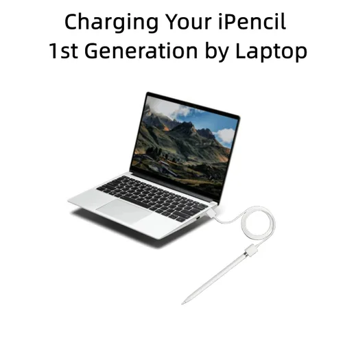Vista 6 de ForApple - Cargador de bolígrafo (1 unidad, 1 pie) para Apple Pencil de 1ª generación Cargador iPencil de 20 minutos de carga completa para Apple