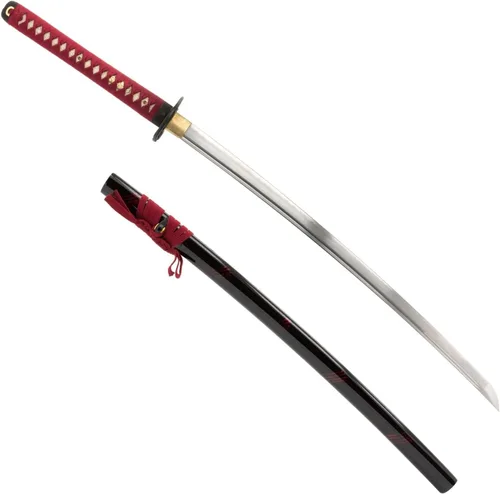 Vista 11 de Handmade Sword Espadas wakizashi samurai japonesas, prácticas, forjadas a mano, acero al carbono 1045/1095, templado calentado, espiga completa