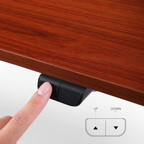 Vista 4 de SANODESK Escritorio eléctrico de pie de altura ajustable de 48 x 24 pulgadas, escritorio de pie con tablero de empalme para mesa de computadora