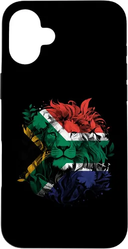 Vista 23 de South African Flag Vintage Lion South Africa Pride Leeu Case for iPhone 17