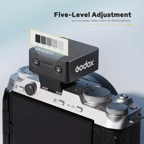 Vista 7 de Godox Flash de cámara flash iM20 - GN10/470 mAh/carga tipo c/440 flash de potencia completa/3s tiempos de reciclaje/5 niveles de potencia/manual