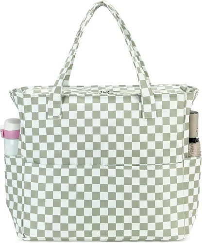 Vista 42 de Bluboon - Bolsa de playa impermeable para mujer, extra grande, con compartimento húmedo, para llevar de fin de semana, bolsa de piscina para viajes