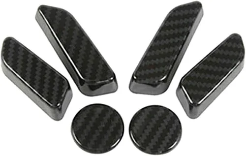 Vista 2 de 6 piezas de fundas para manija de asiento interior de automóvil, compatibles con Tesla Model 3 2017-2019