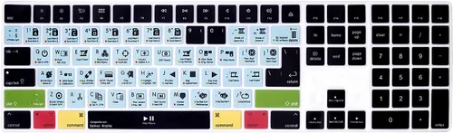 Vista 9 de HRH Funda de teclado de silicona negra para teclado mágico con teclado numérico A1843 MQ052LL/A lanzado en 2017 (diseño de EE. UU.)