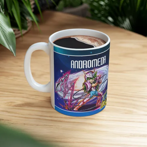 Vista 3 de Andromeda, Los Caballeros Del Zodiaco, Taza de cerámica 11Oz