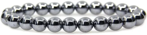 Vista 39 de Amandastone Pulsera elástica de cuentas redondas de 0.315 in con piedras preciosas naturales de 7 pulgadas