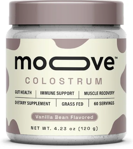 Vista 8 de MOOVE Polvo de calostro bovino sin sabor, vacas holandesas alimentadas con pasto, apoyo inmunológico e intestinal, proteína natural, superalimento