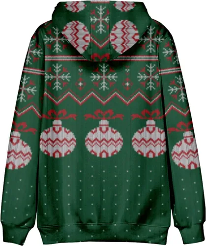 Vista 2 de Mens Christmas Hoodie Big And Tall Cotton Lightweight Graphic Ugly Christmas Sweatshirt Funny Heated Pullover