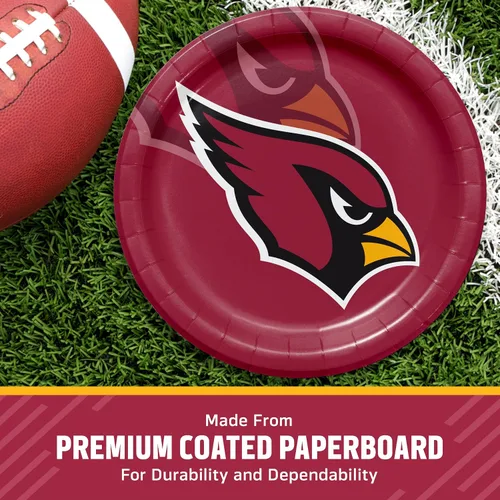 Vista 3 de Trendware Arizona Cardinals - Platos de papel, 24