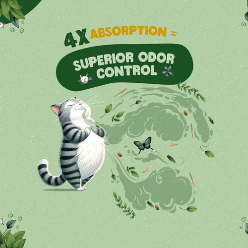 Vista 6 de Catalyst Arena para gatos de madera suave natural (paquete de 2, bolsas de 10 libras) – Control superior del olor, fuerte aglomeración, bajo polvo