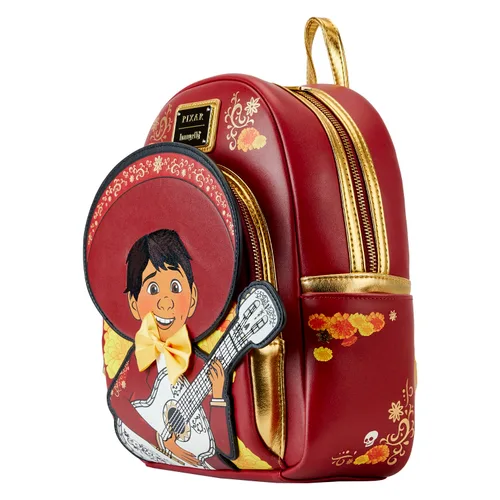 Vista 2 de Loungefly Disney Coco Miguel Mariachi Cosplay Mini Backpack