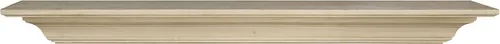 Vista 3 de Pearl Mantels ARYB72418 - Estantería de madera de buen gusto y simple, 72 pulgadas, sin terminar