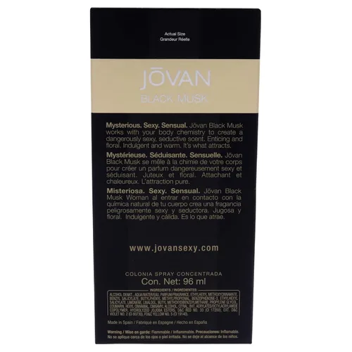 Vista 7 de Jovan Black Must perfume 3.25 colonia concentrado spray