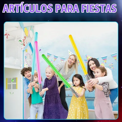 Vista 4 de Bedwina Espadas de sable inflables para recuerdos de fiesta de niños, 35