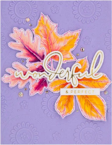 Vista 5 de Spellbinders BP-082 - Juego de placas de prensa y troqueles de hojas de otoño de la colección BetterPress Autumn