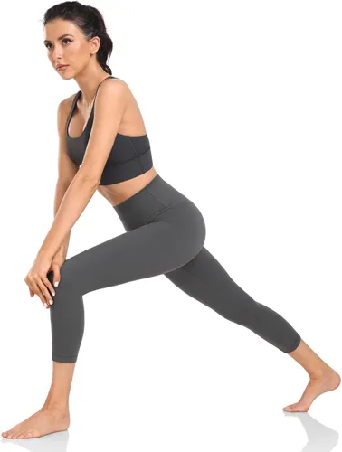 Vista 7 de HeyNuts Essential 34 Leggings with Drawstring, Buttery Soft Tummy Control Capri Pant for Training 21