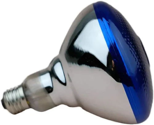 Vista 2 de Bombilla infrarroja de vidrio duro a prueba de explosiones para pollos, pollo, mascotas, baño (azul-150W)