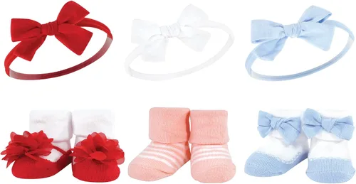 Vista 67 de Hudson Baby Conjunto de regalo de diadema y calcetines para niña