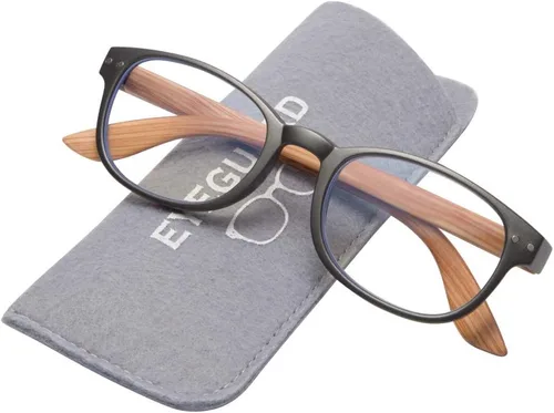 Vista 8 de EYEGUARD Gafas de bloqueo de luz azul para mujeres y hombres con bisagra de resorte para computadora (paquete de 4, 0.0)