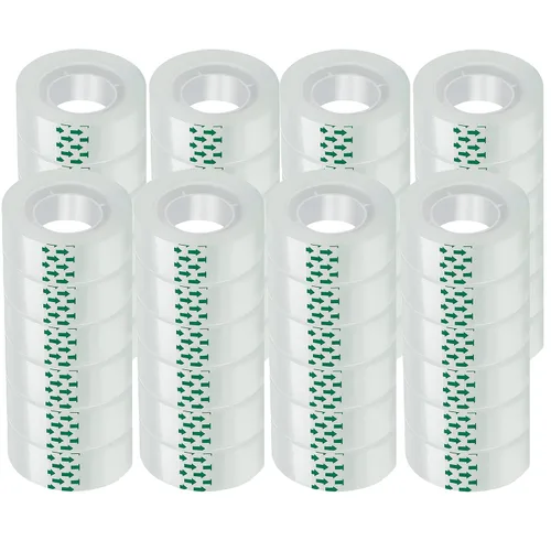 Vista 12 de 12 rollos de repuestos de cinta transparente cada Rol de 1 pulgada Corel 3/4 x 980 pulgadas, para escuela, oficina, hogar.