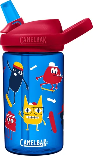 Vista 14 de CamelBak Eddy+ Kids Water Bottle with Bite Valve Straw, Leak‑Resistant Easy Sip Design for Everyday Hydration, 14oz Kids