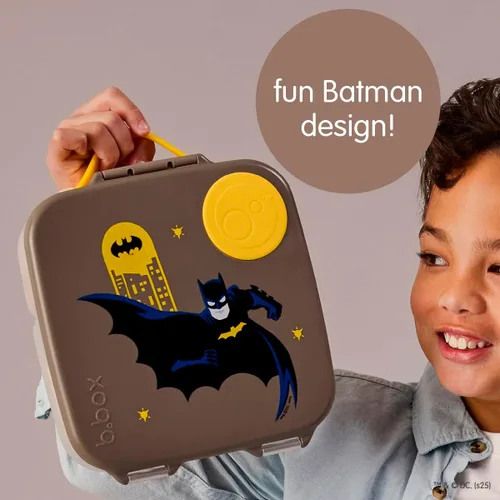 Vista 2 de Bbox - Lonchera Bento Jumbo Batman Lonchera para niños y adultos, 4 compartimentos, a prueba de fugas, apta para lavavajillas, sin BPA, sin PFAS