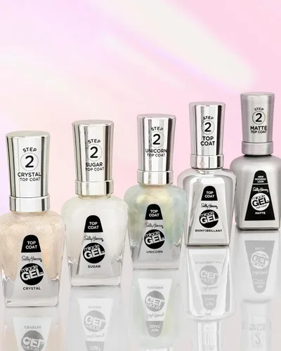 Vista 9 de Sally Hansen Miracle Gel™, capa superior brillante, de larga duración, fórmula tipo gel, sin necesidad de lámpara UV, esmalte de uñas transparente