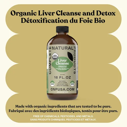 Vista 3 de Complete Natural Products Liver Complete - Botella de vidrio de 16 onzas, limpieza y desintoxicación del hígado