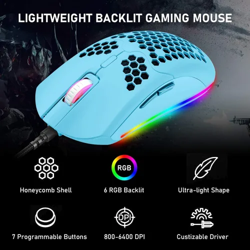 Vista 5 de Combo de teclado y mouse mecánico para juegos, teclado retroiluminado compacto de 87 teclas, adaptador convertidor PS4, retroiluminado RGB de 6400