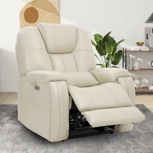 Vista 4 de Sillón reclinable con elevador eléctrico de triple motor EONIX para personas mayores con reposacabezas ajustable, silla de elevación eléctrica