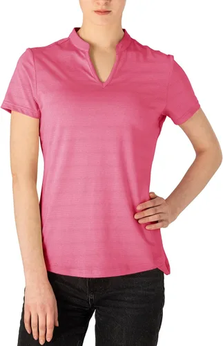 Vista 119 de Gopune Polo de golf con cuello en V para mujer, sin cuello, manga corta, ligera, de secado rápido, camisetas de tenis para correr
