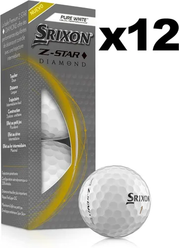Vista 5 de Srixon Pelotas de golf Z-Star Diamond Blanco