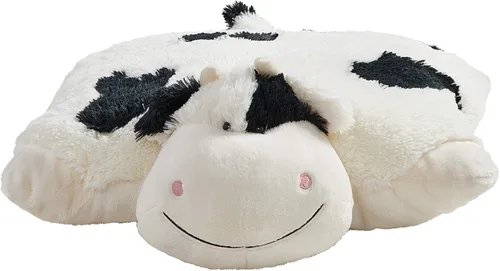 Vista 3 de Pillow Pets Cozy Cow - Juguete de peluche jumbo de 30 pulgadas Extra-Large 30 Inch Plush Pillow, Unfastens into a Giant Pillow, Perfect for