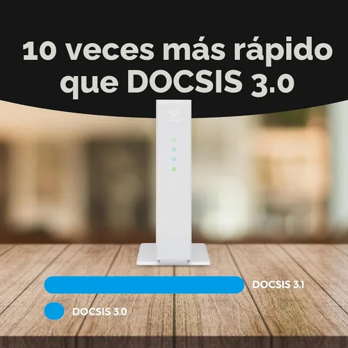 Vista 7 de Hitron Cable módem CODA56 DOCSIS 3.1 SOLAMENTE (no fibra) 2.5 Gbps SIN WiFi/Voz/Router Puerto Ethernet único Compatible con Módem DOCSIS 3.1