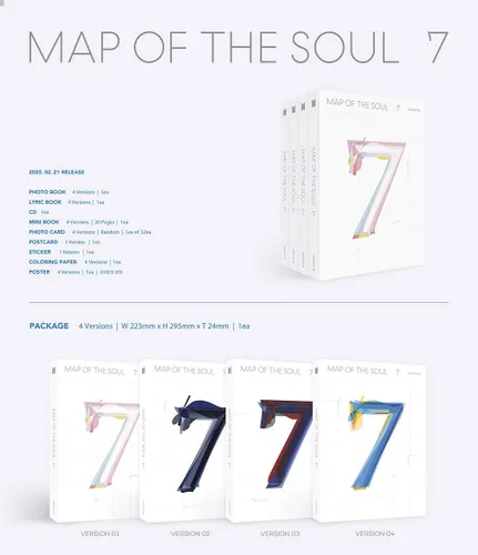 Vista 2 de BTS - Mapa del Alma: 7 (CD)- Versión 2