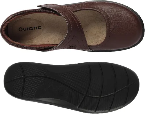 Vista 8 de Zapatos planos clásicos y cómodos Mary Jane para mujer, zapatos de vestir casuales a la moda, bonitos zapatos de vestir con puntera cerrada, ligeros