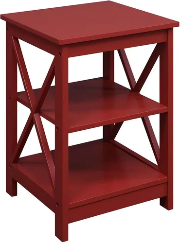 Vista 13 de Convenience Concepts Oxford Mesa Final de 15.75" - Mesa moderna de sala de estar con estantes de almacenamiento, mesa auxiliar de noche transicional