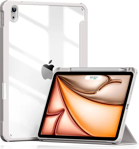 Vista 8 de Aoub Funda para iPad Air de 11 pulgadas M3/M2 (2025/2024), iPad Air de 5ª/4ª generación (2022/2020) de 10.9 pulgadas con soporte para lápiz, soporte