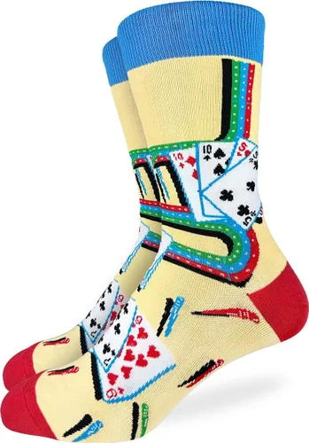 Vista 9 de Good Luck Sock Men's Video Games, Board Games and Toys Socks, Adult Backgammon