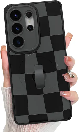 Vista 78 de KANGHAR Compatible con iPhone 17 Pro Case Spot Pattern - Negro Mancha rosada negra