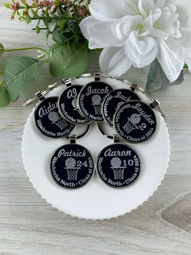 Vista 3 de Basketball Senior Gifts, Basketball Senior Keychain, Basketball Senior Night Gift, Basketball Keychain, Basketball Gifts, Basketball Team